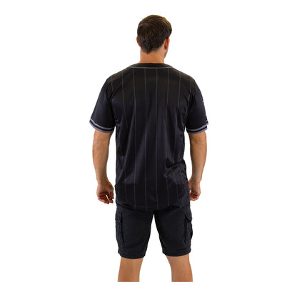 Hurricanes Adult Blackout Baseball Shirt
