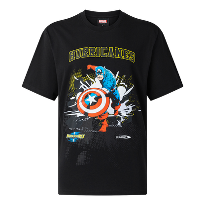 Hurricanes Mens Captain America Cotton Tee