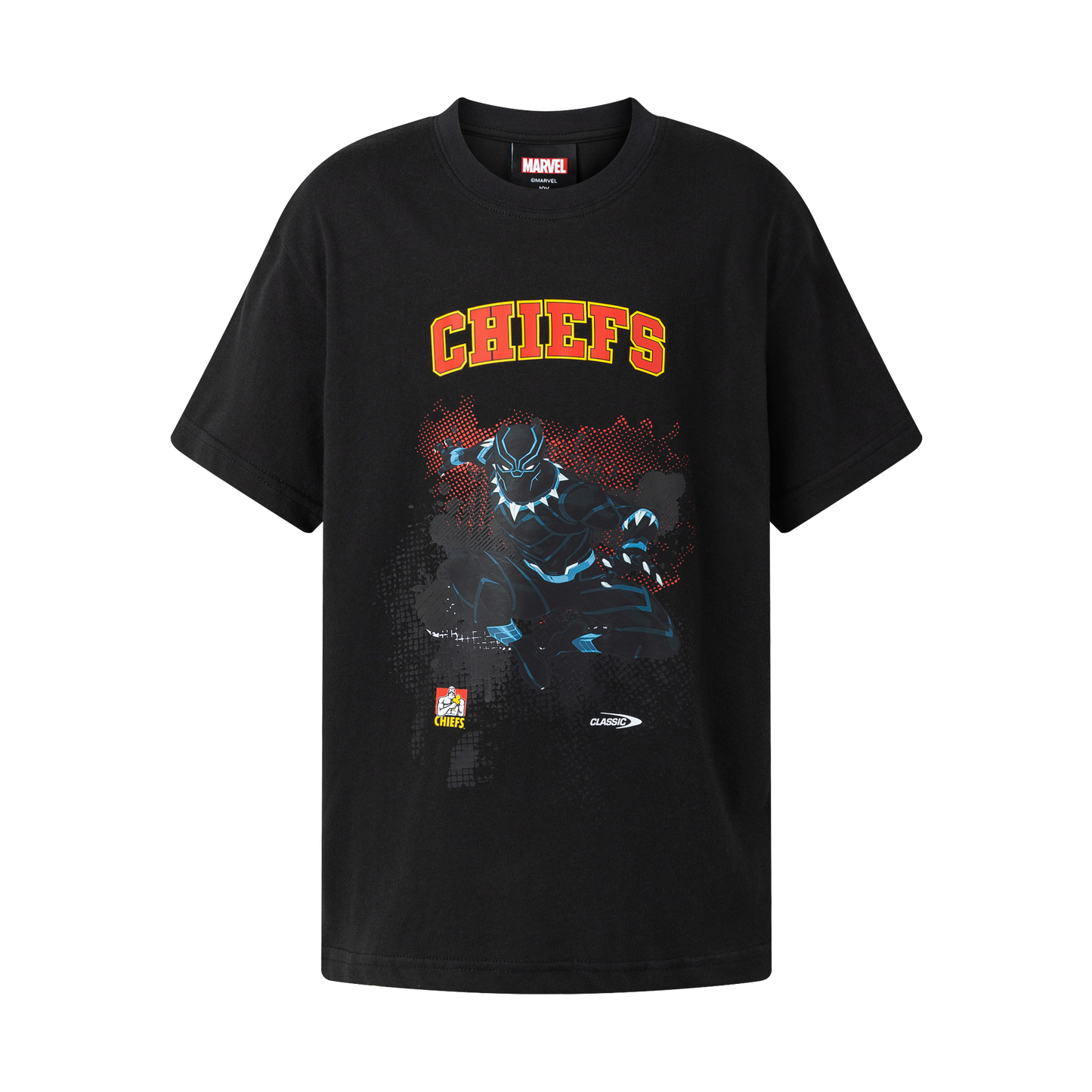 Chiefs Mens Black Panther Cotton Tee