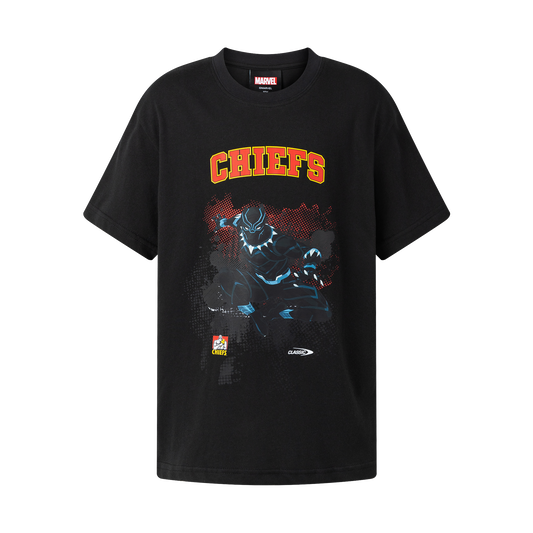 Chiefs Mens Black Panther Cotton Tee