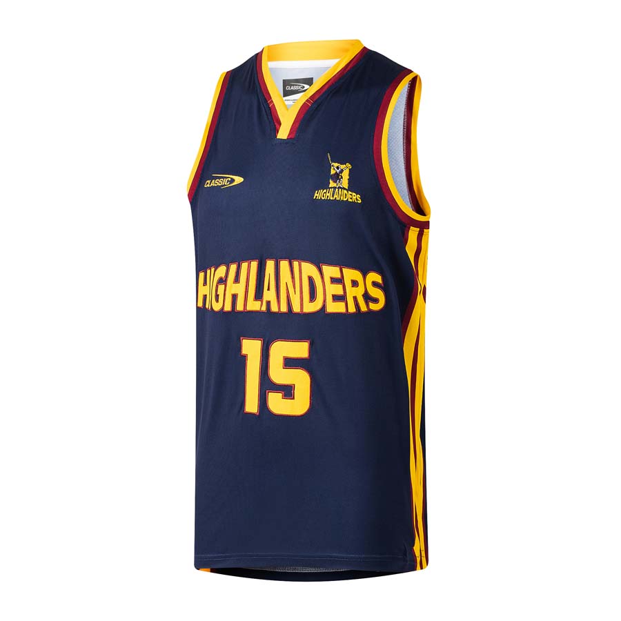 HIGHLANDERS YOUTH 2026 SUPPORTER BASKETBALL SINGLET